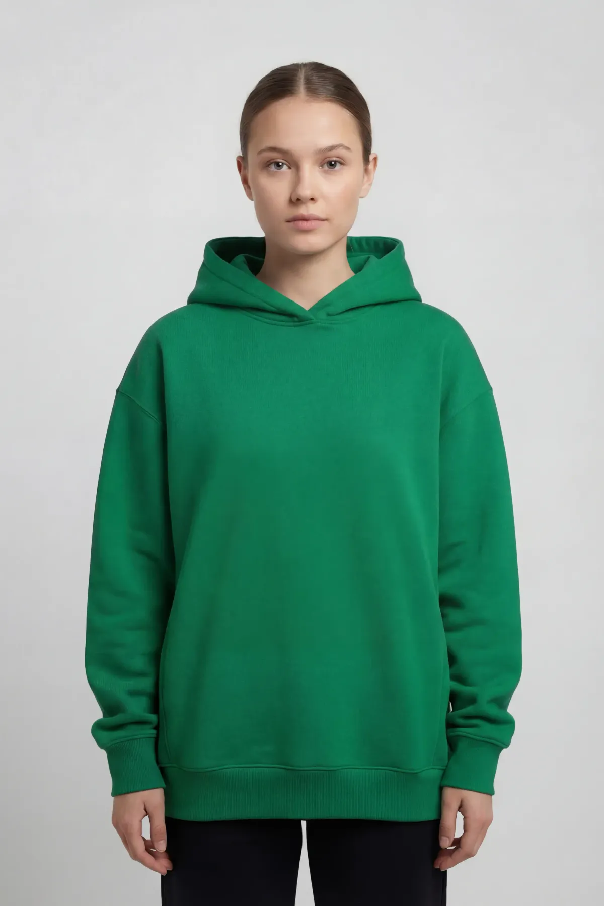 Women's Classic Oversized Hoodie in Pine Green