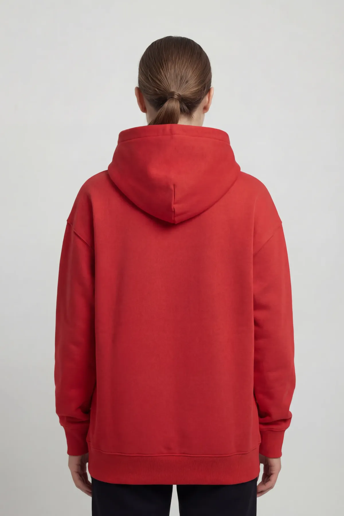 Classic Oversized Hoodie in Red, back