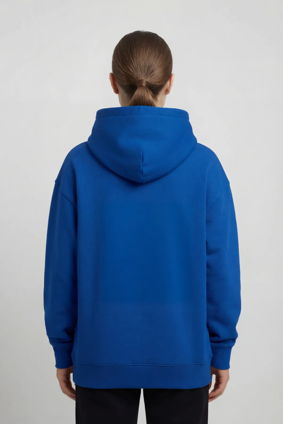 Classic Oversized Hoodie in Royal Blue, back