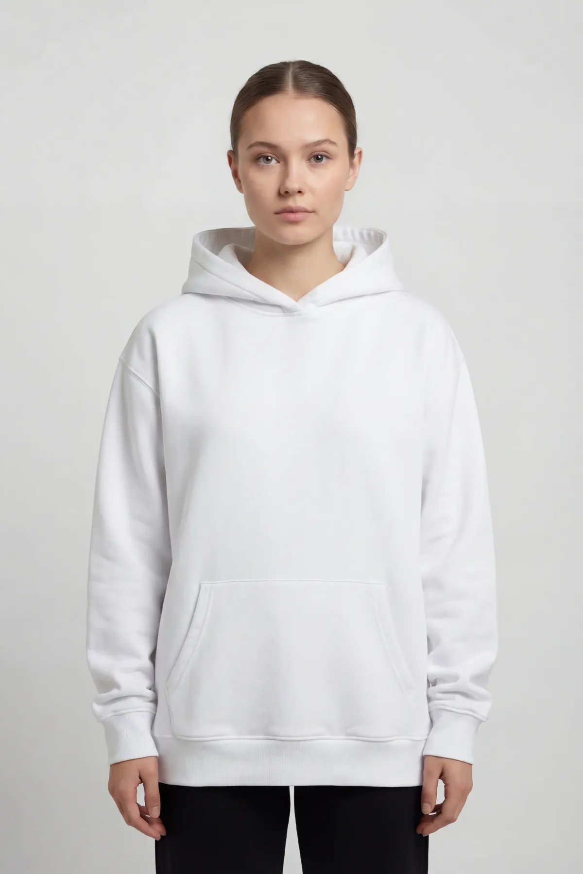Women's Classic Oversized Hoodie in White