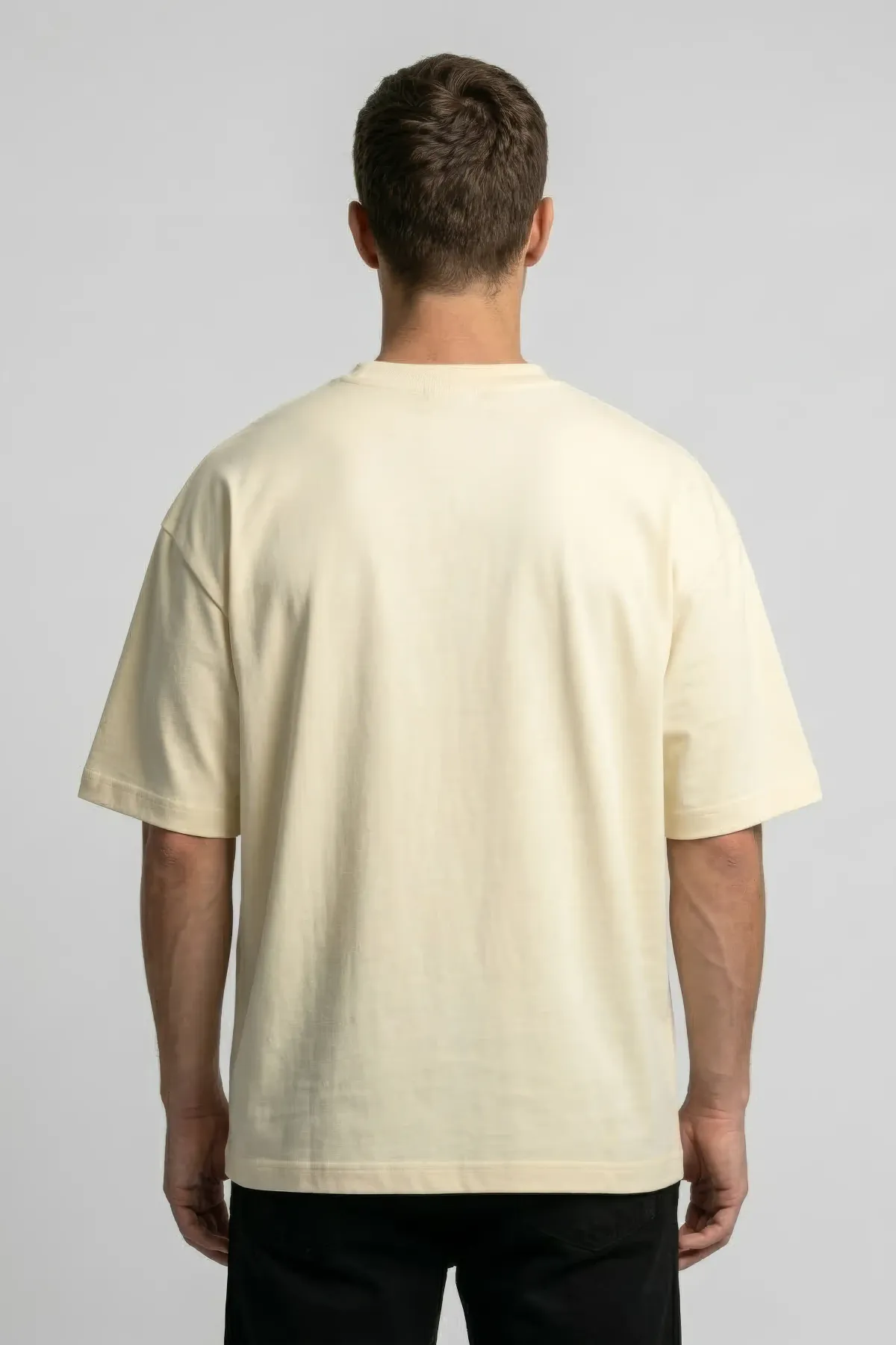 Classic Oversized in Cream, back