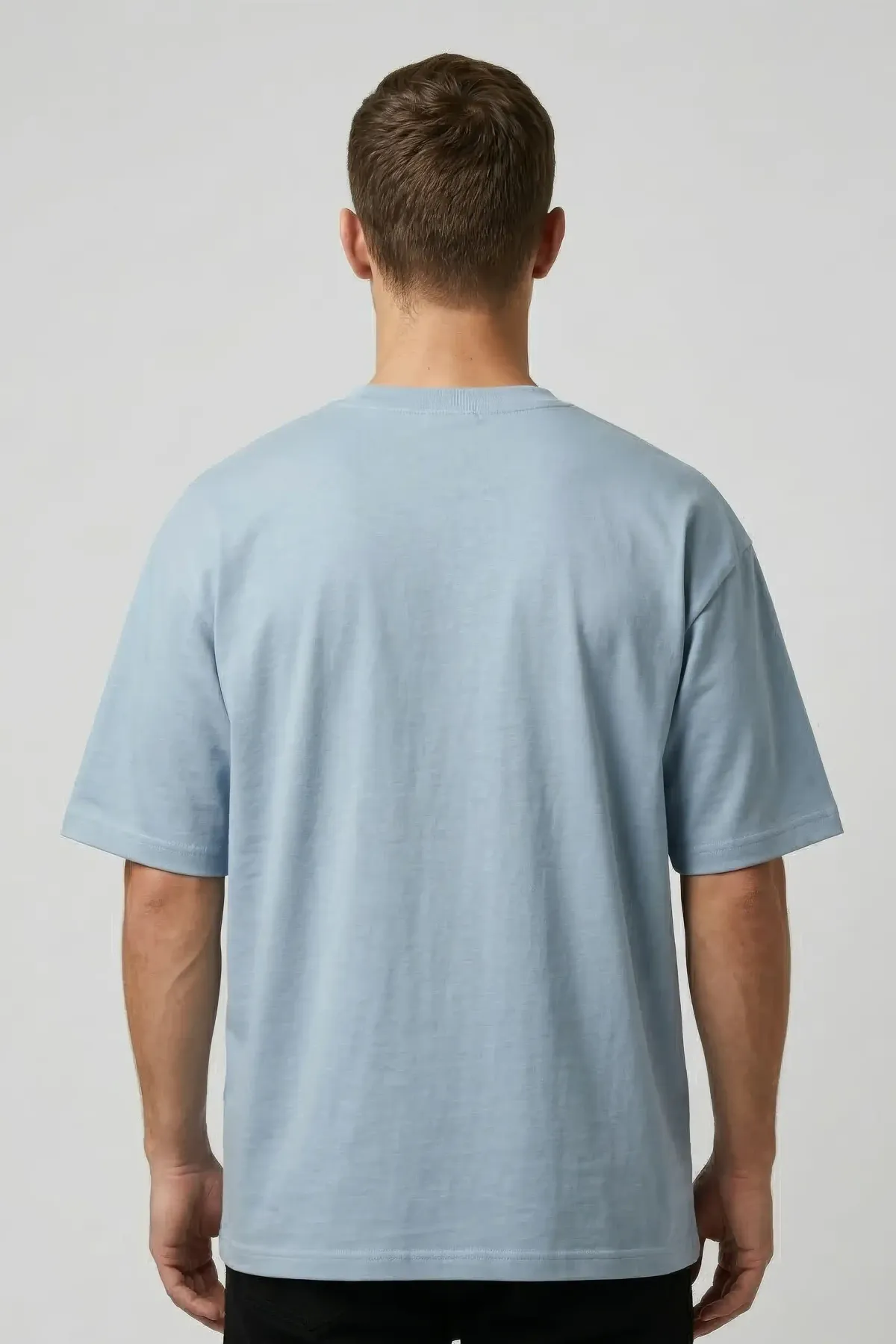 Classic Oversized in Light Blue, back