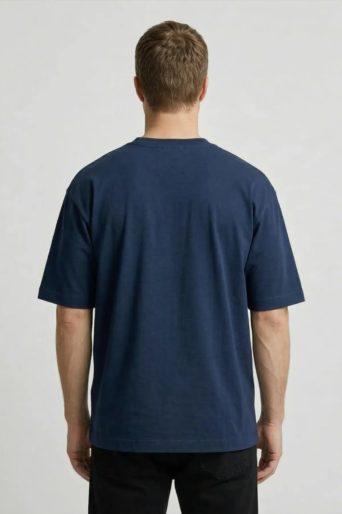 Classic Oversized in Navy, back