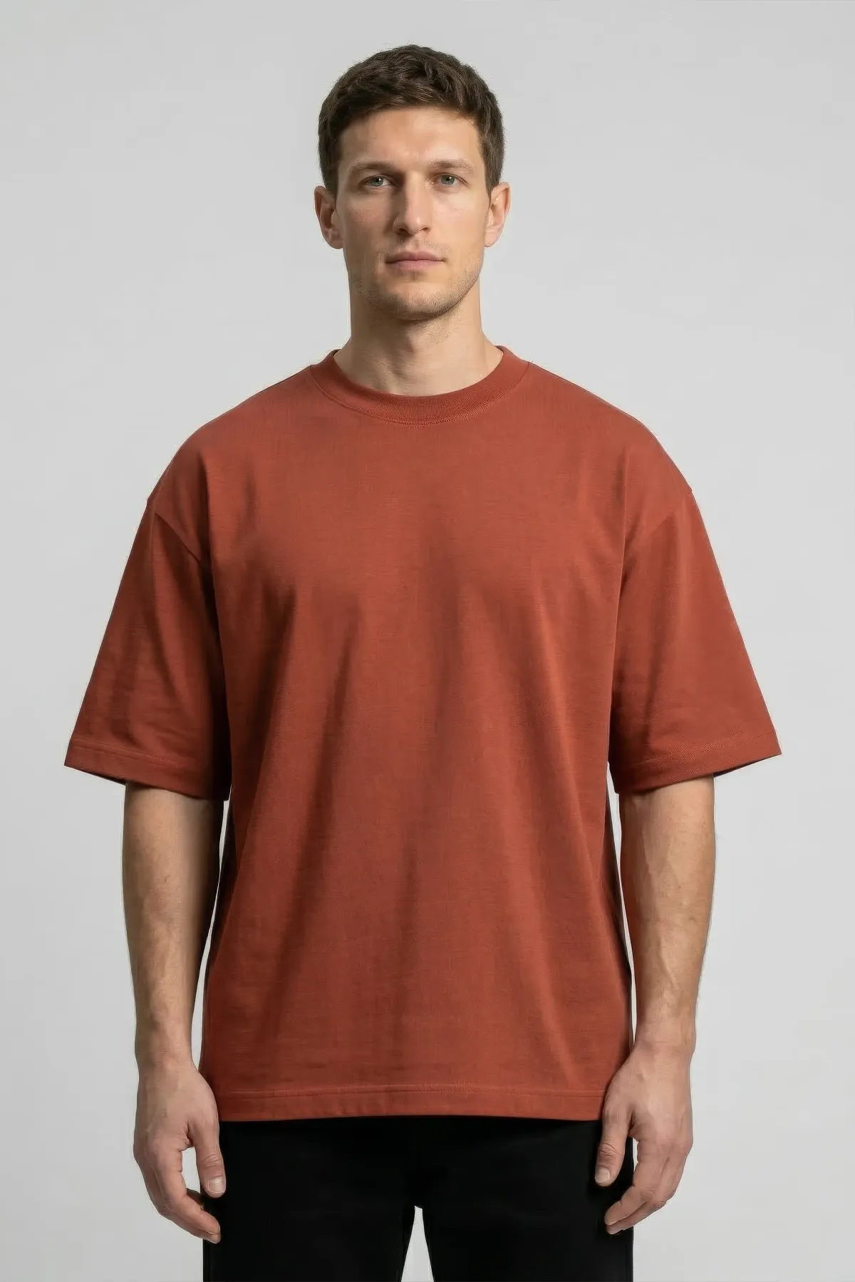 Men's Classic Oversized in Rust Brown
