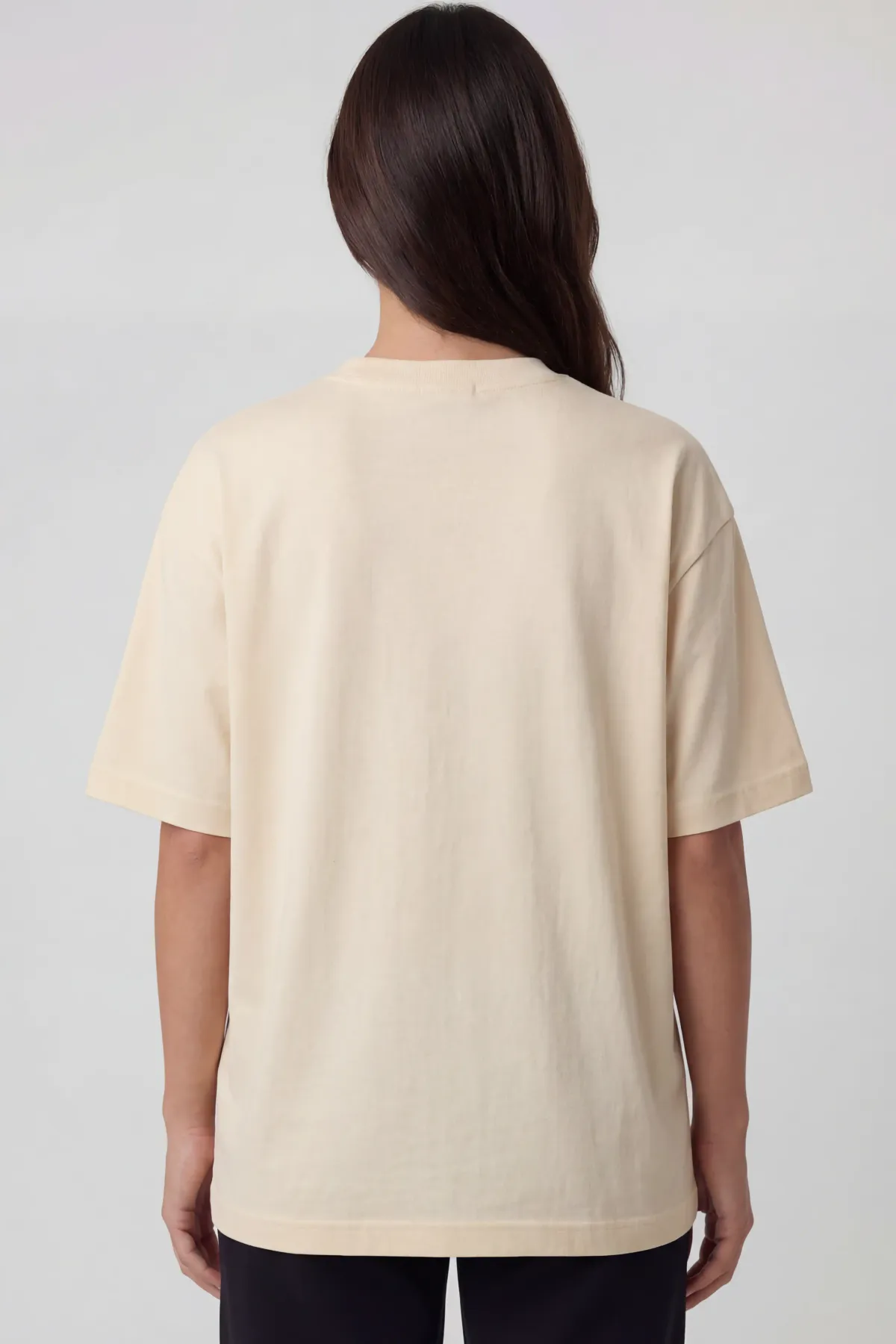 Classic Oversized in Cream, back