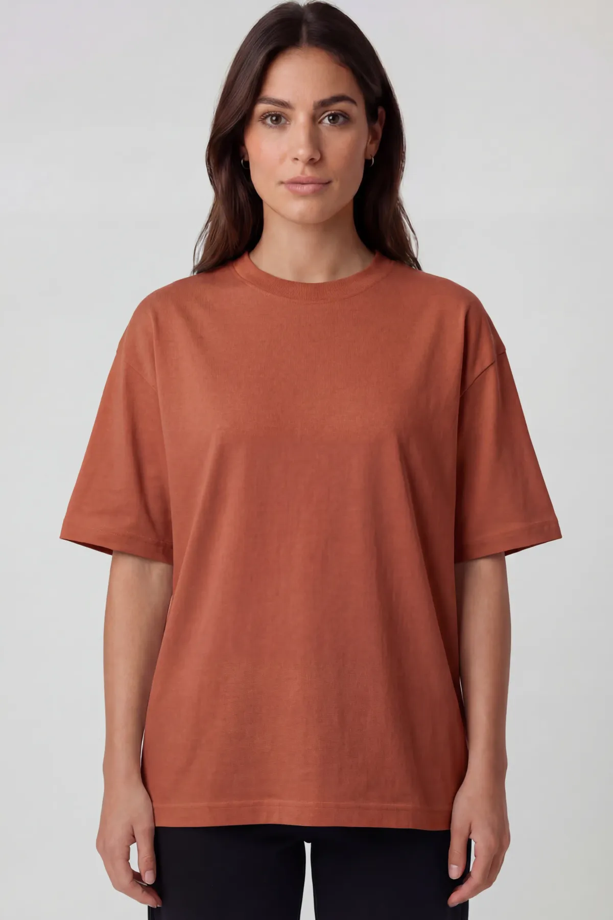 Women's Classic Oversized in Rust Brown