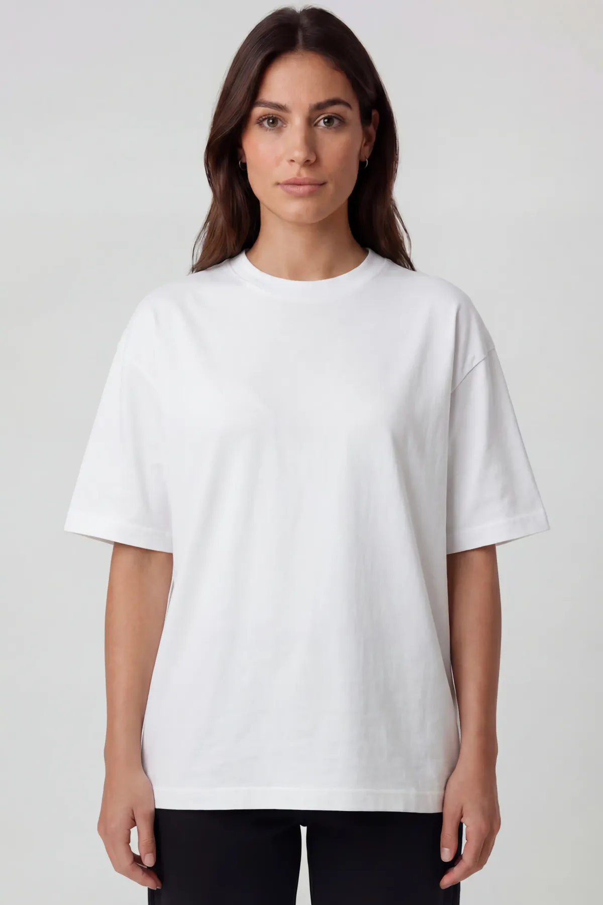 Classic Oversized in White, front