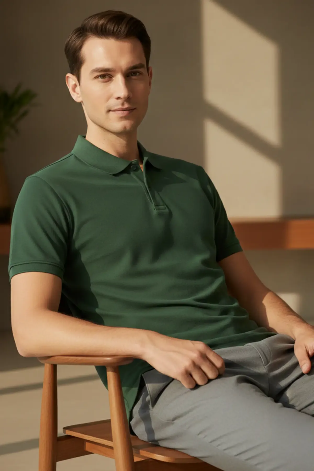 Classic Polo in Bottle Green
