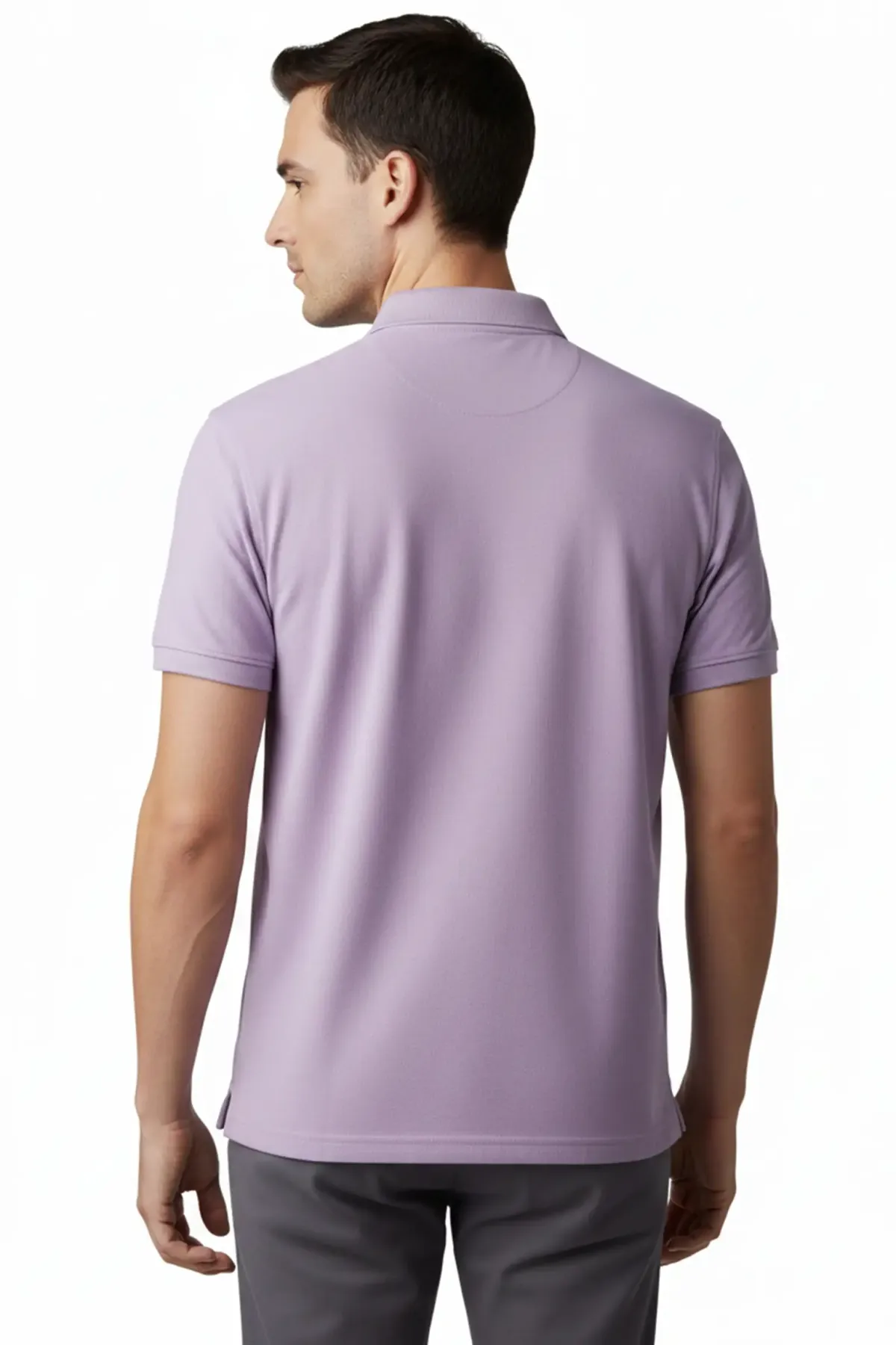 Classic Polo in Lavender, back