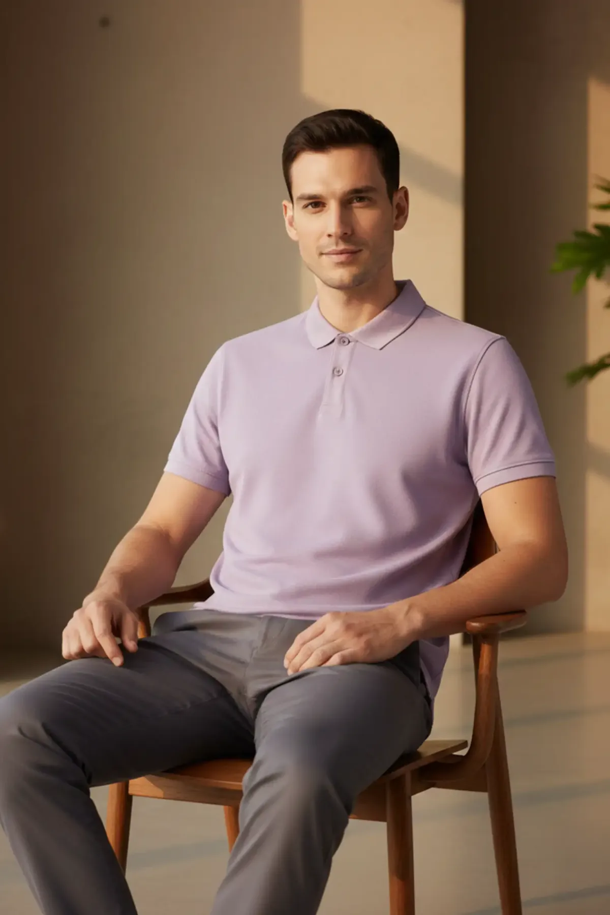 Classic Polo in Lavender