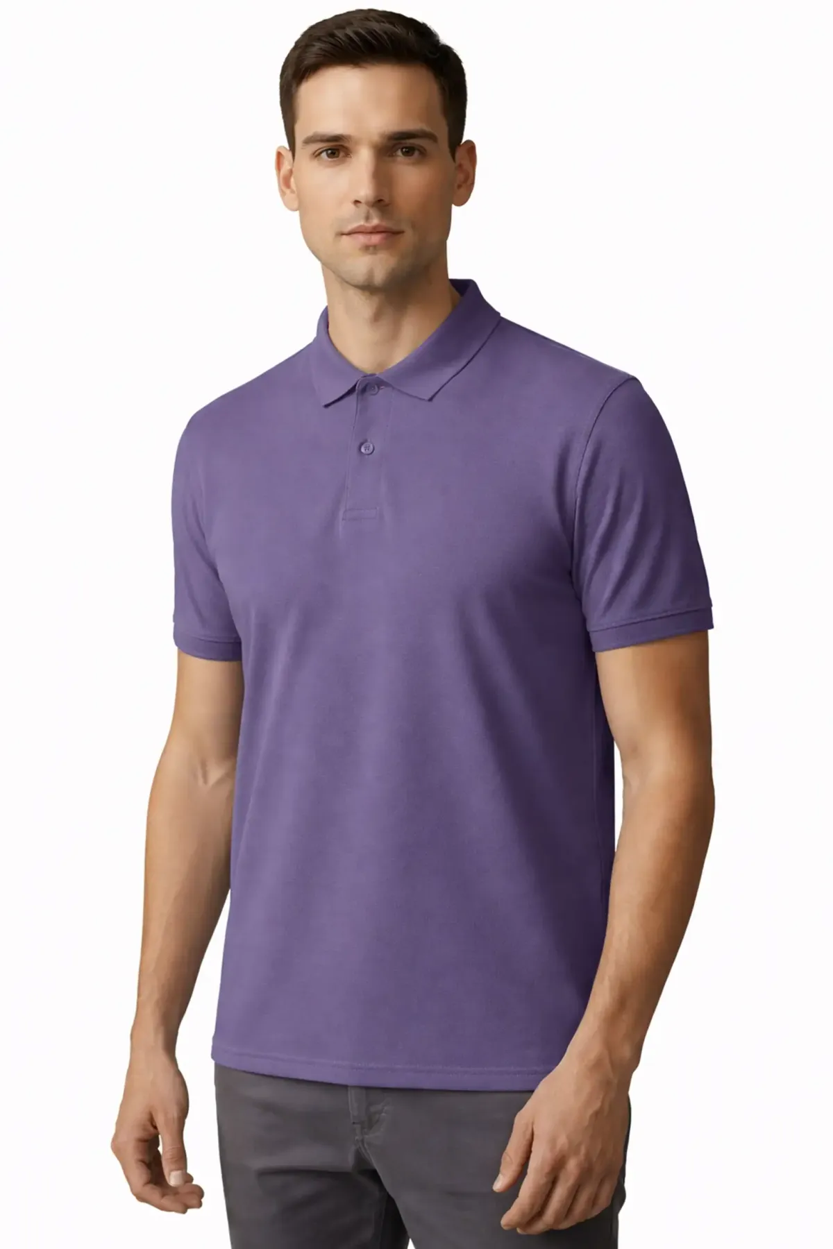 Men's Classic Polo in Lilac