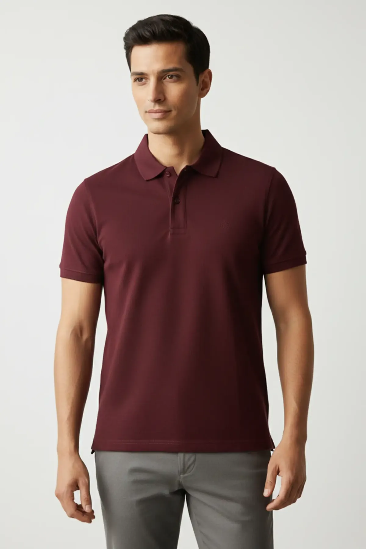 Men's Classic Polo in Maroon