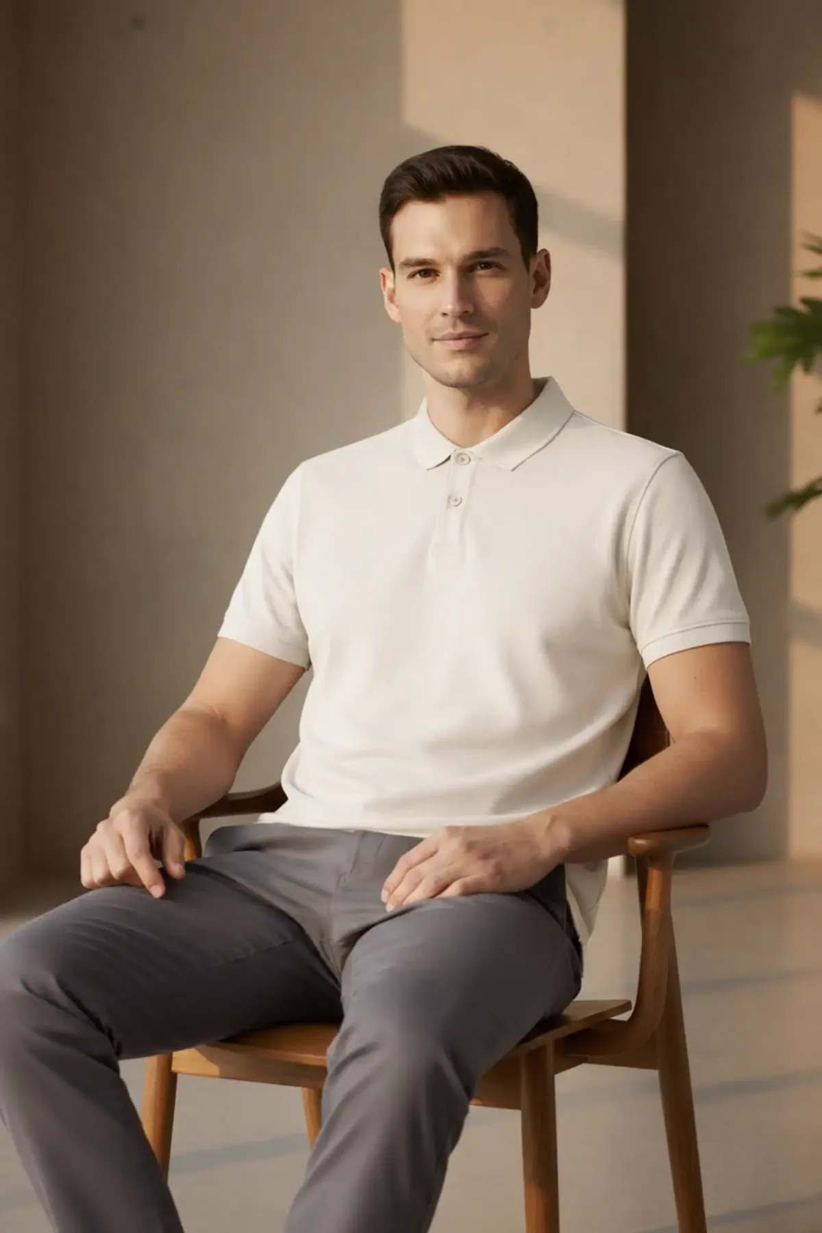 Classic Polo in Off White