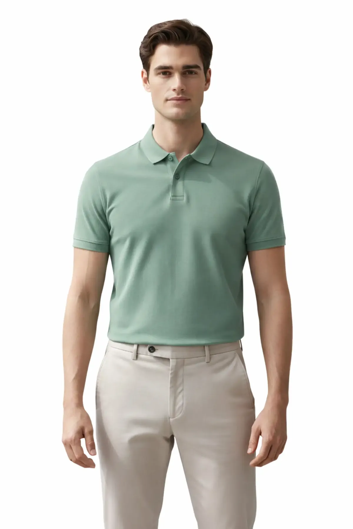 Men's Classic Polo in Pista Green