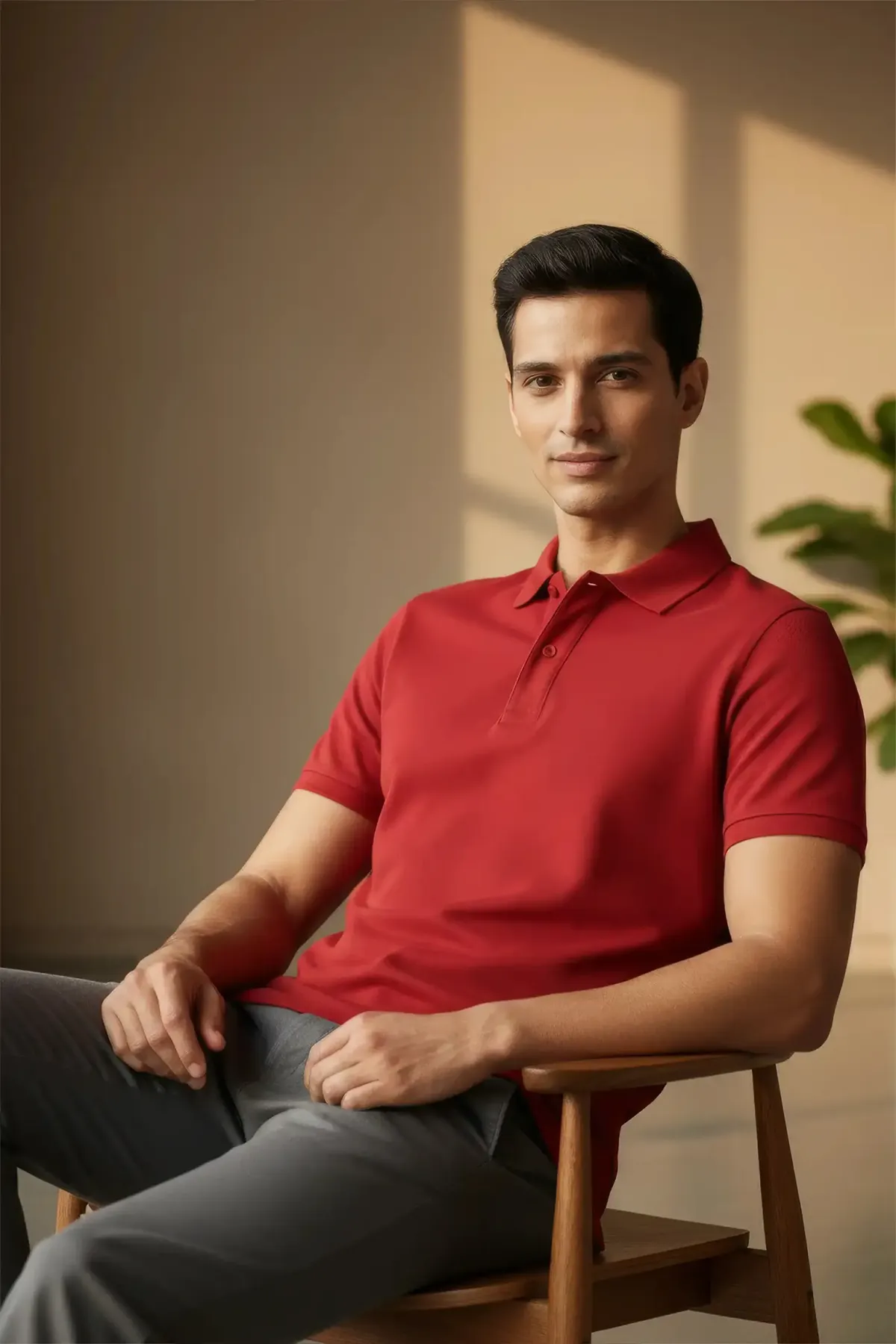Classic Polo in Red