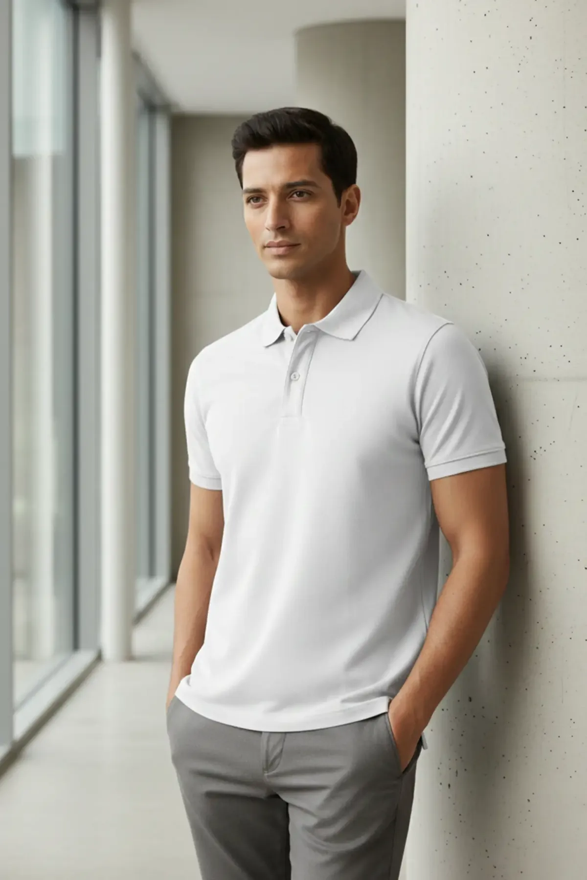 Classic Polo in White