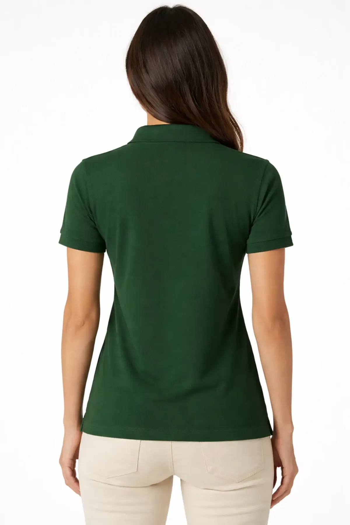 Classic Polo in Bottle Green, back