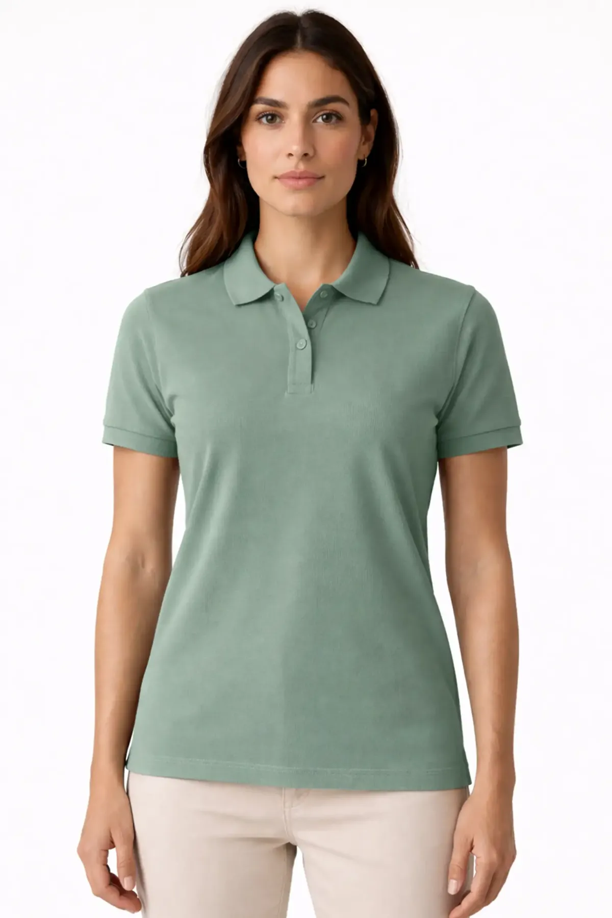 Women's Classic Polo in Pista Green