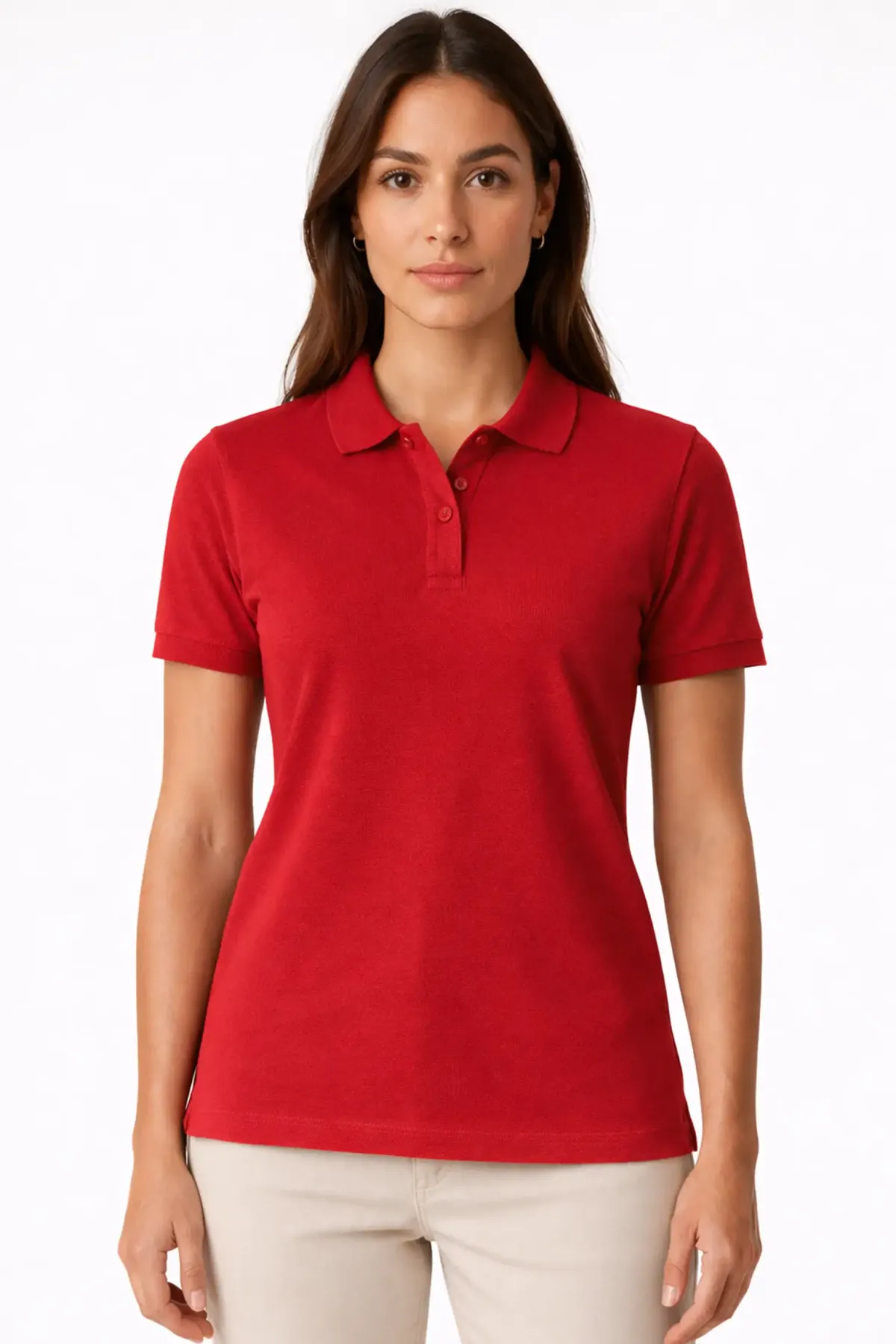 Women's Classic Polo in Red