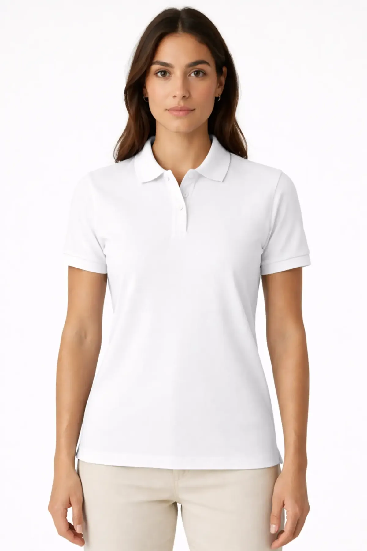 Classic Polo in White, front