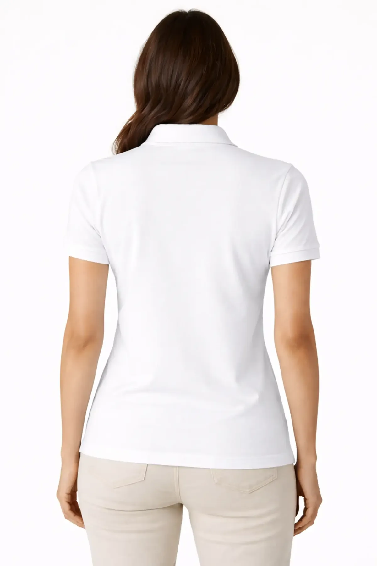 Classic Polo in White, back