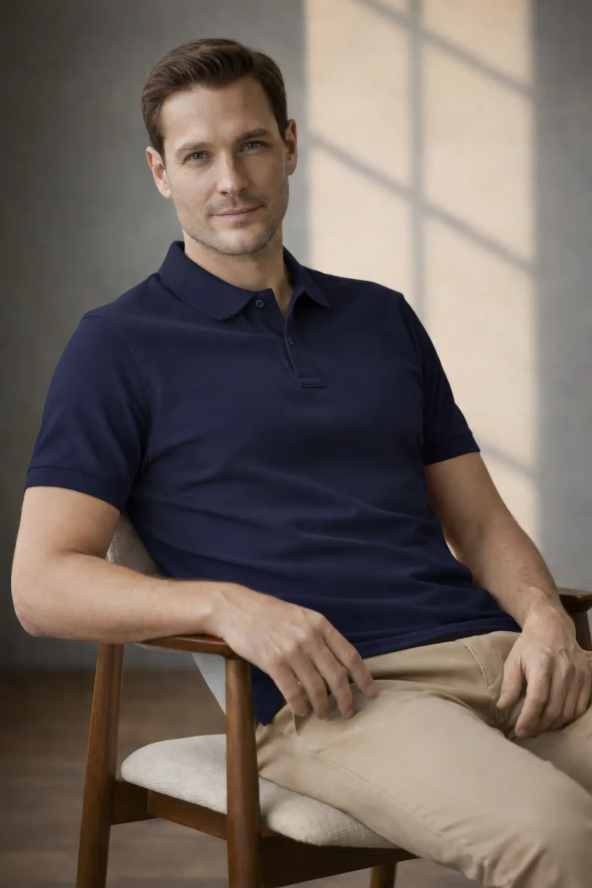 Heavy Polo in Navy