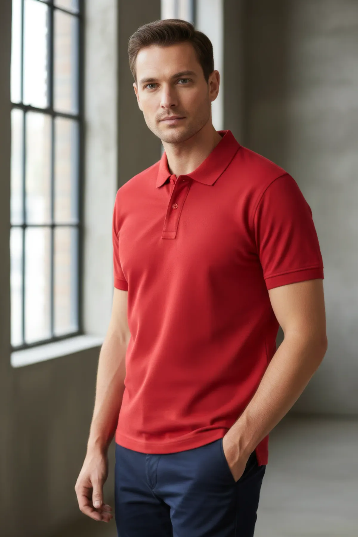 Heavy Polo in Red