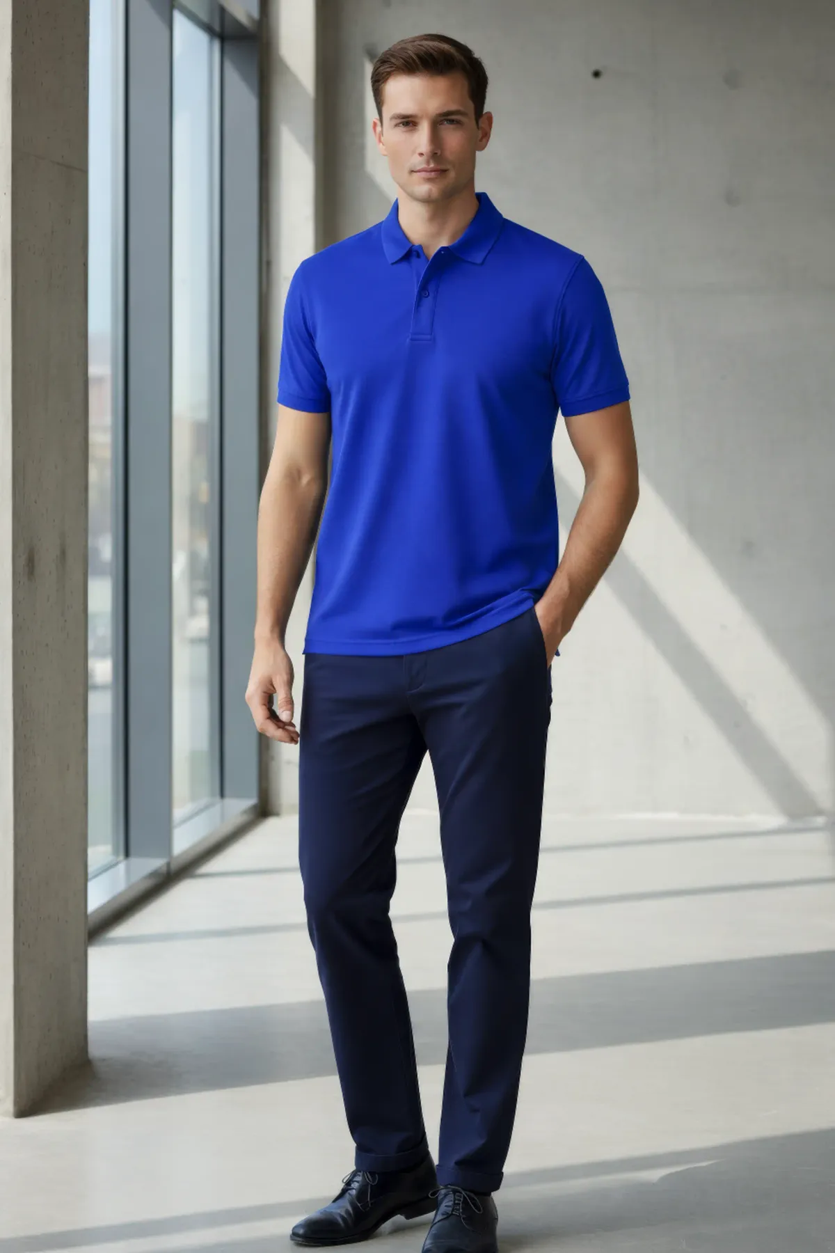 Heavy Polo in Royal Blue