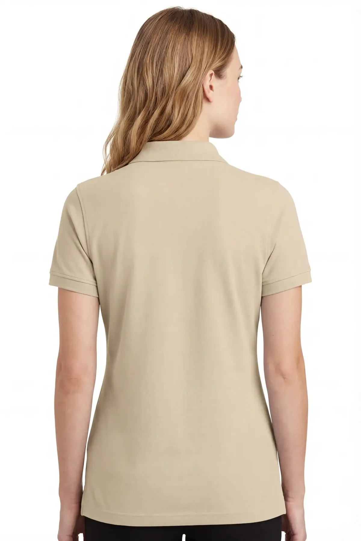 Heavy Polo in Light Beige, back