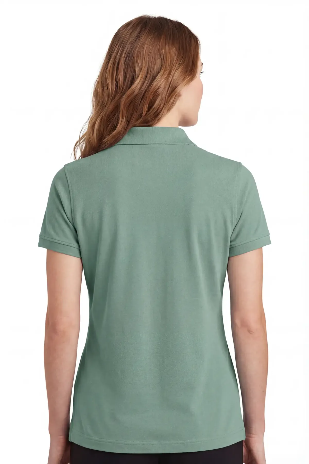 Heavy Polo in Pista Green, back