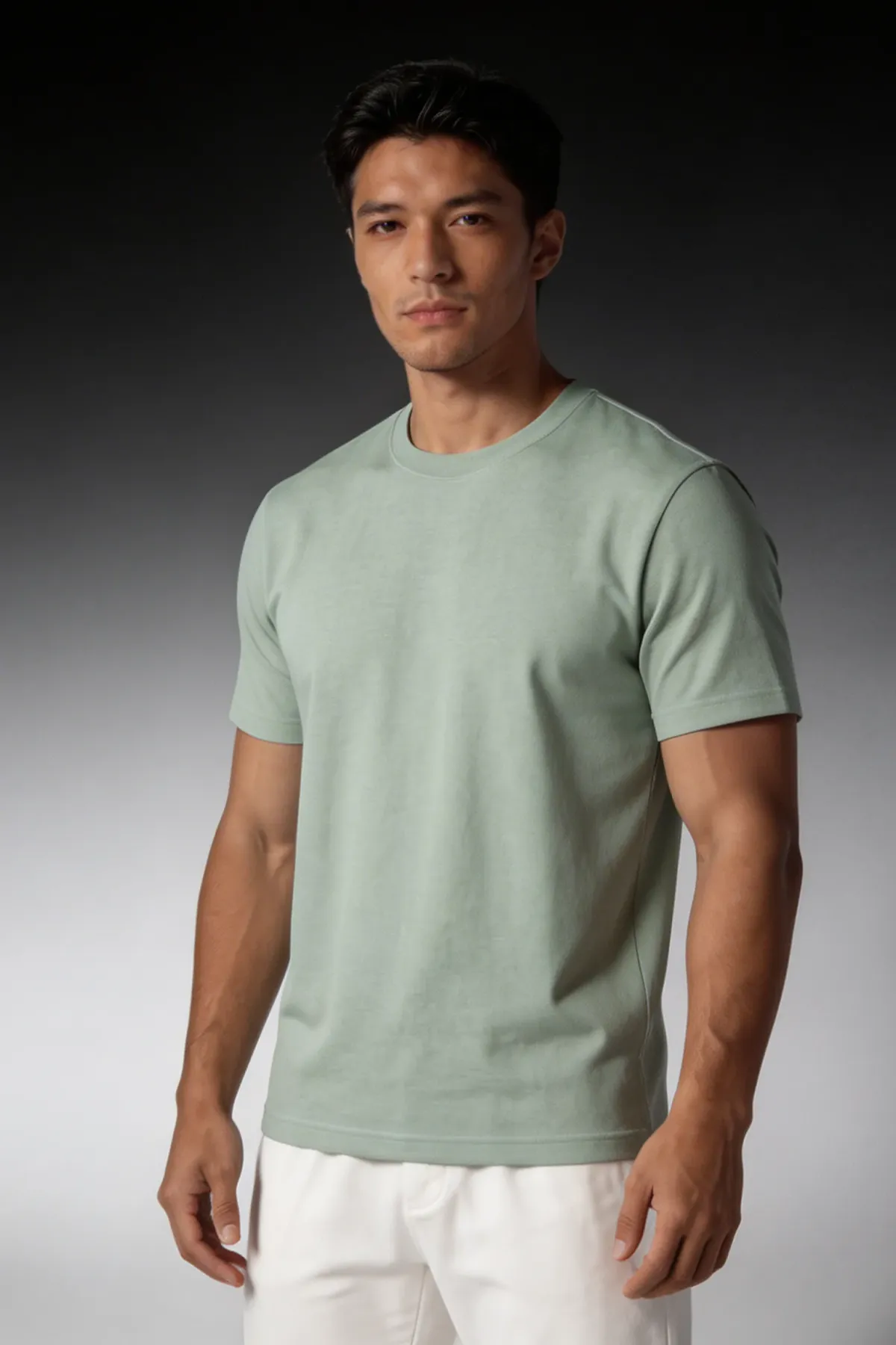 Signature Crewneck in Light Green