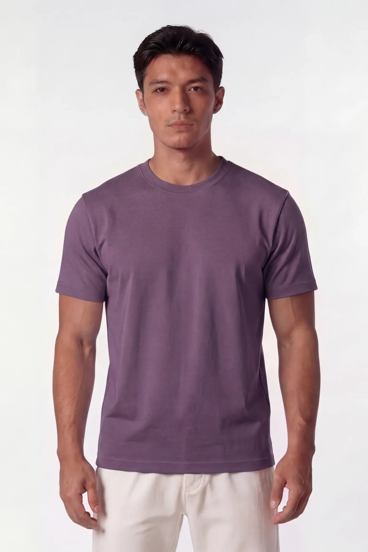 Men's Signature Crewneck in Naga Plum