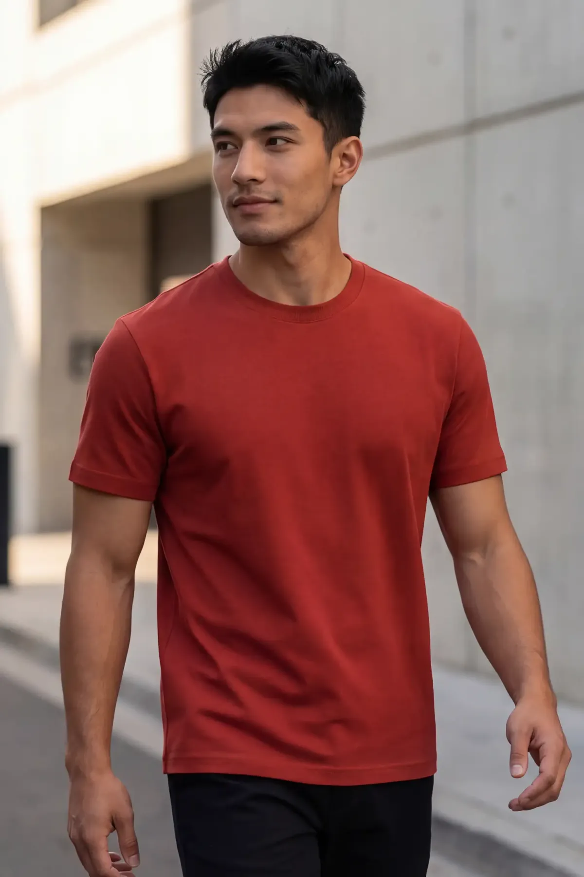 Signature Crewneck in Red