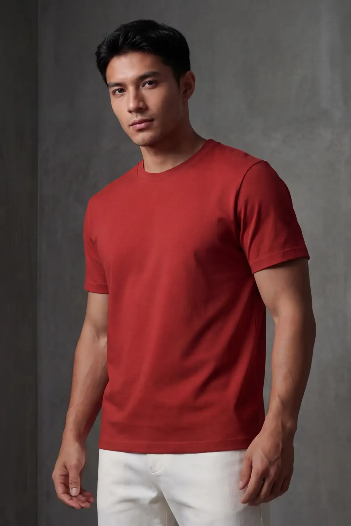 Signature Crewneck in Red