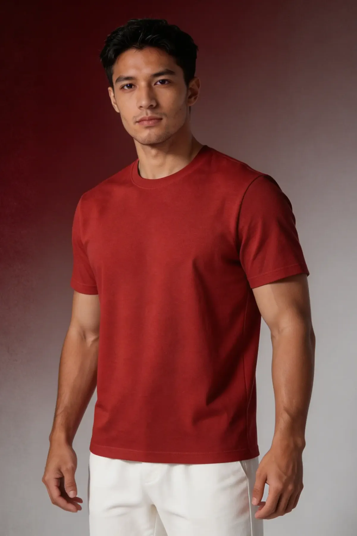 Signature Crewneck in Red