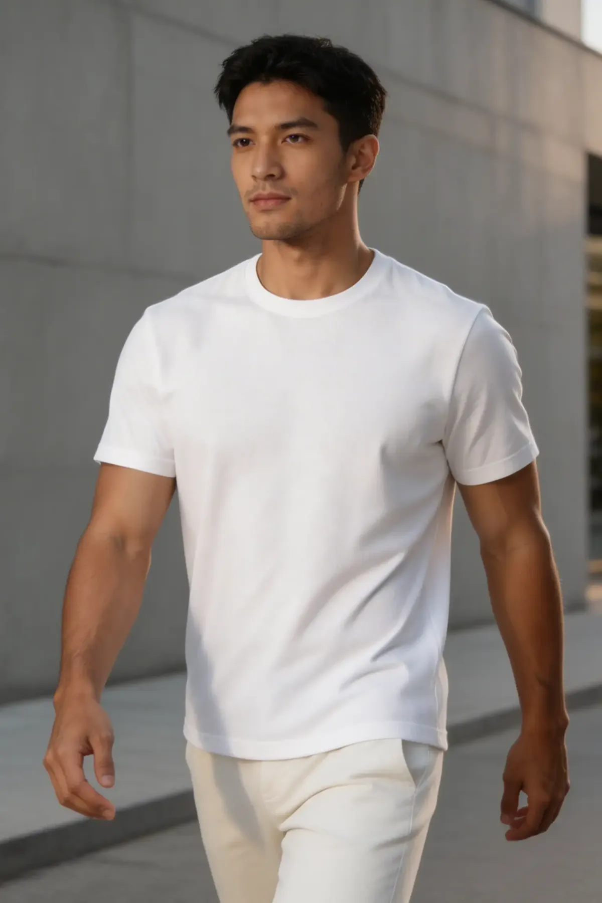 Signature Crewneck in White