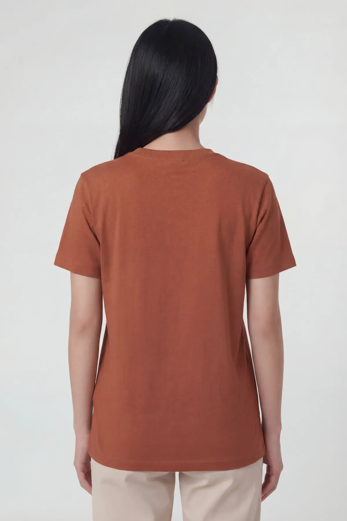 Signature Crewneck in Honey, back