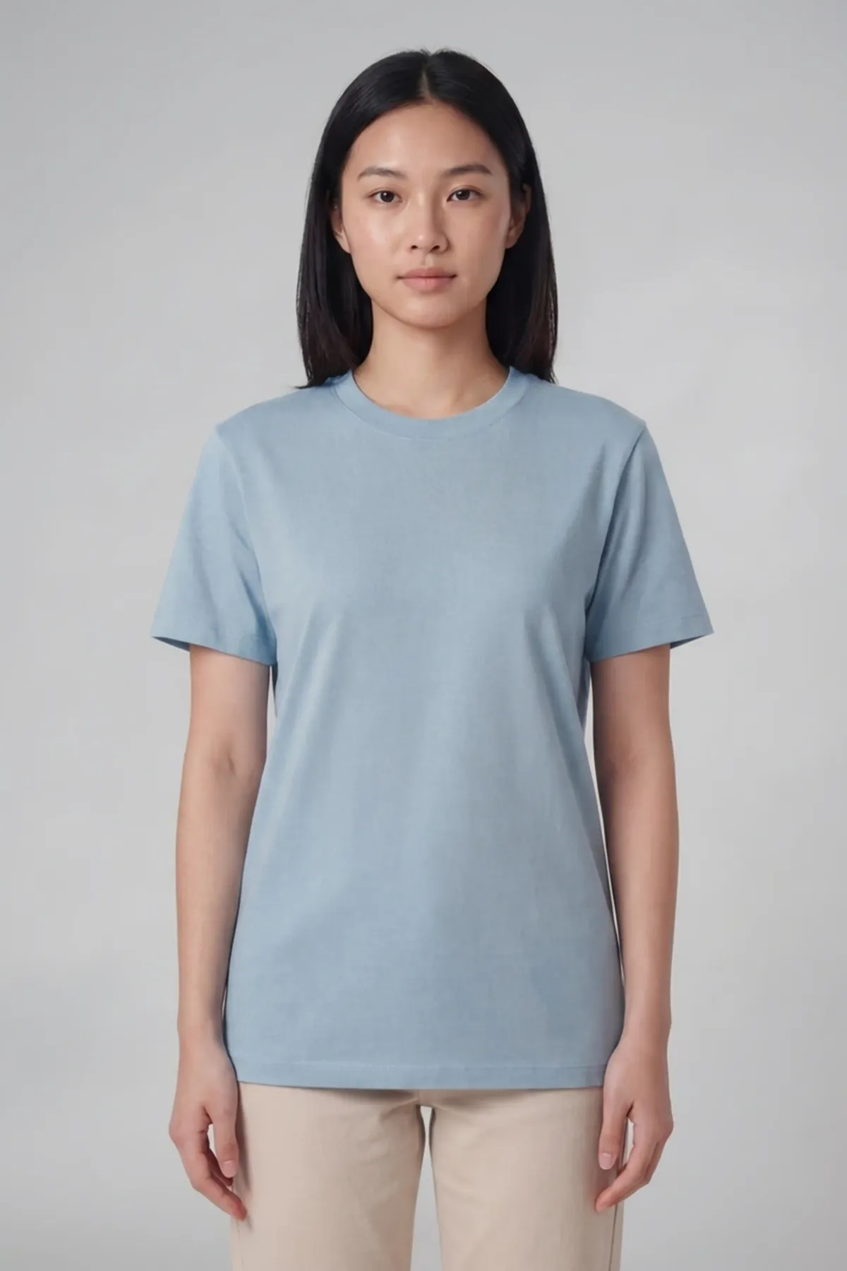 Women's Signature Crewneck in Light Blue