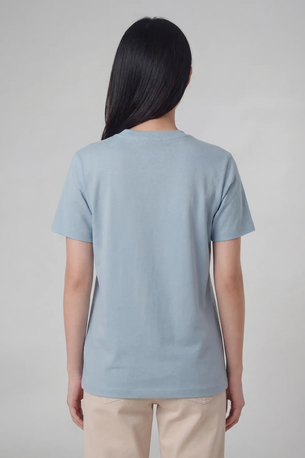 Signature Crewneck in Light Blue, back