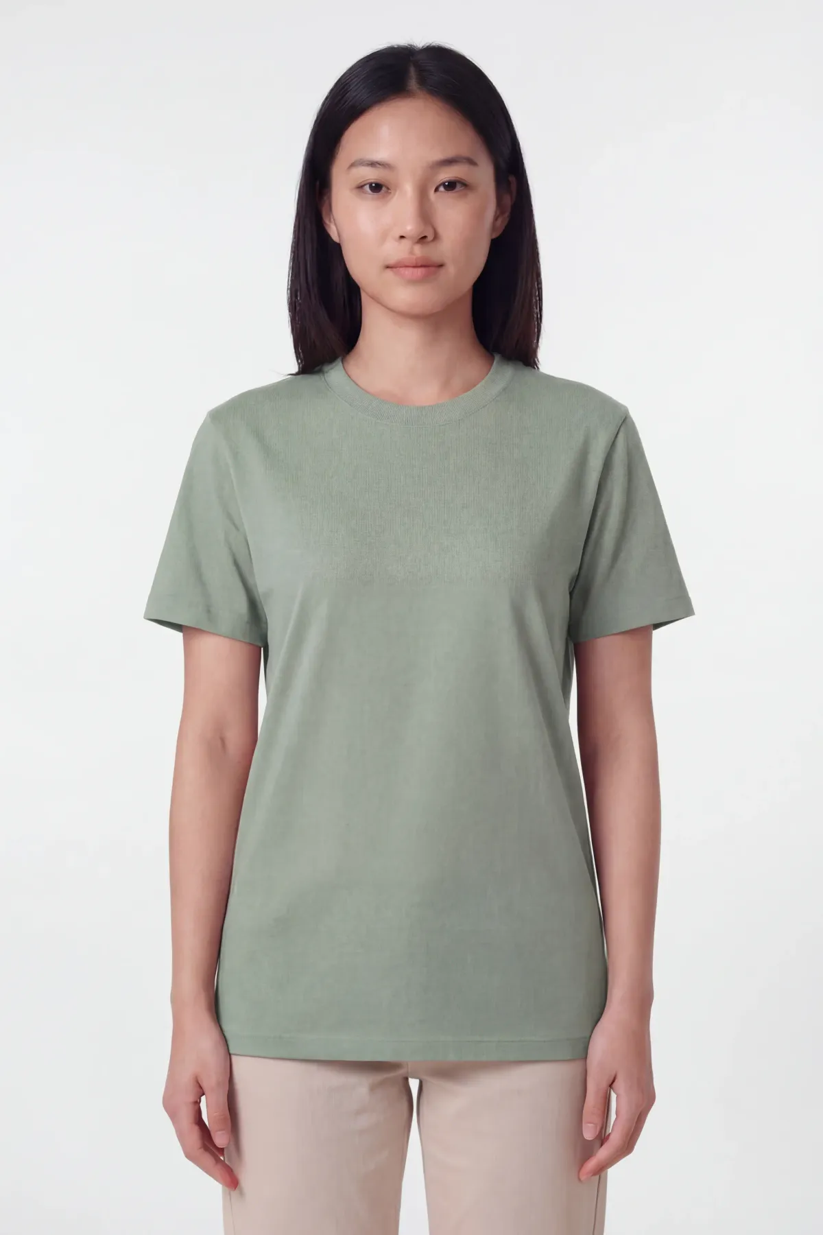 Women's Signature Crewneck in Light Green