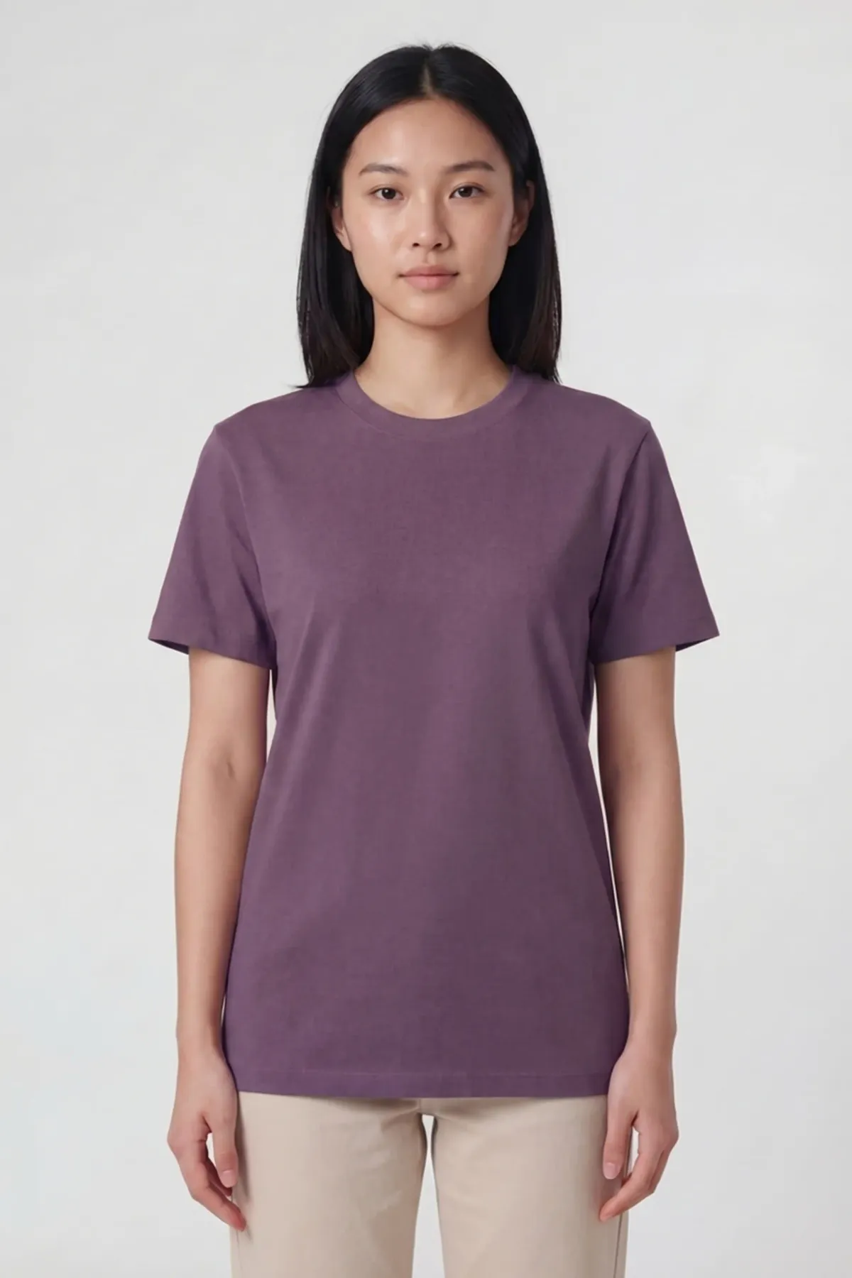 Women's Signature Crewneck in Naga Plum