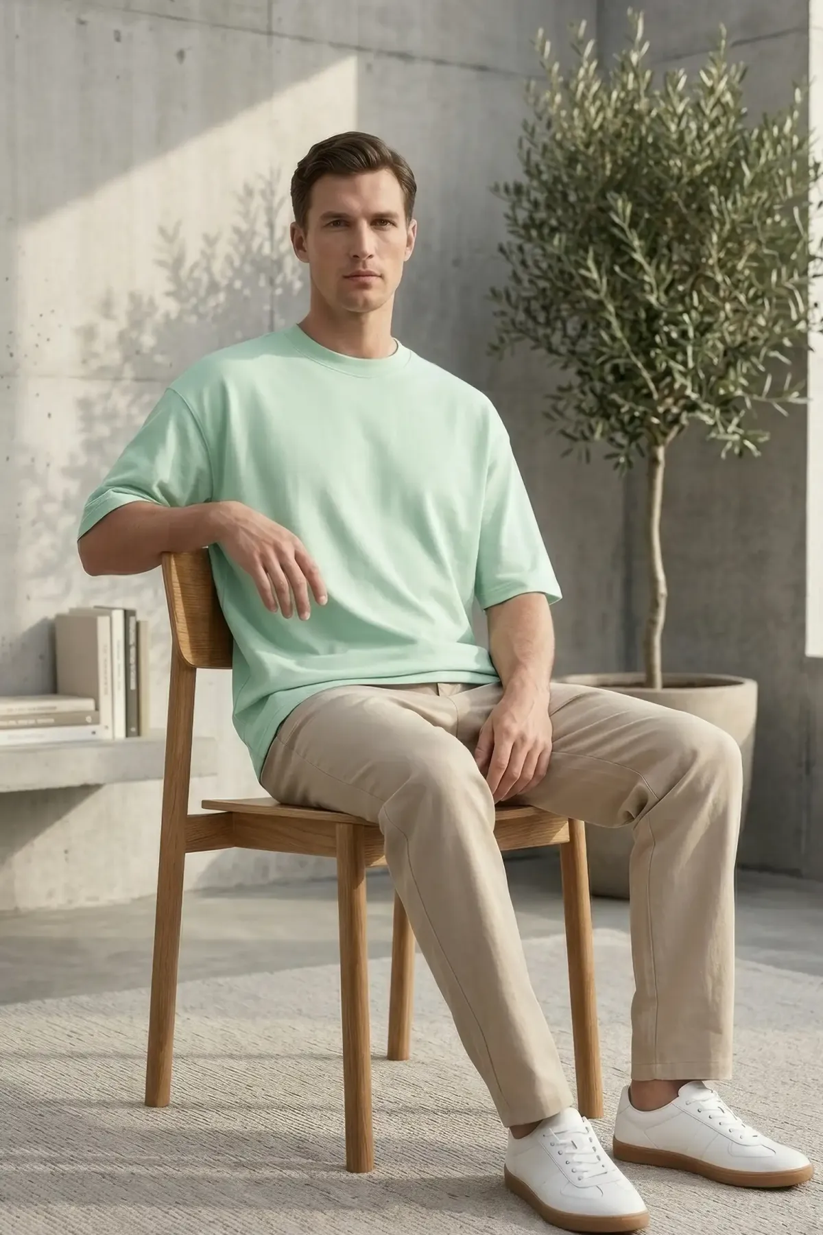 Signature Oversized in Light Green