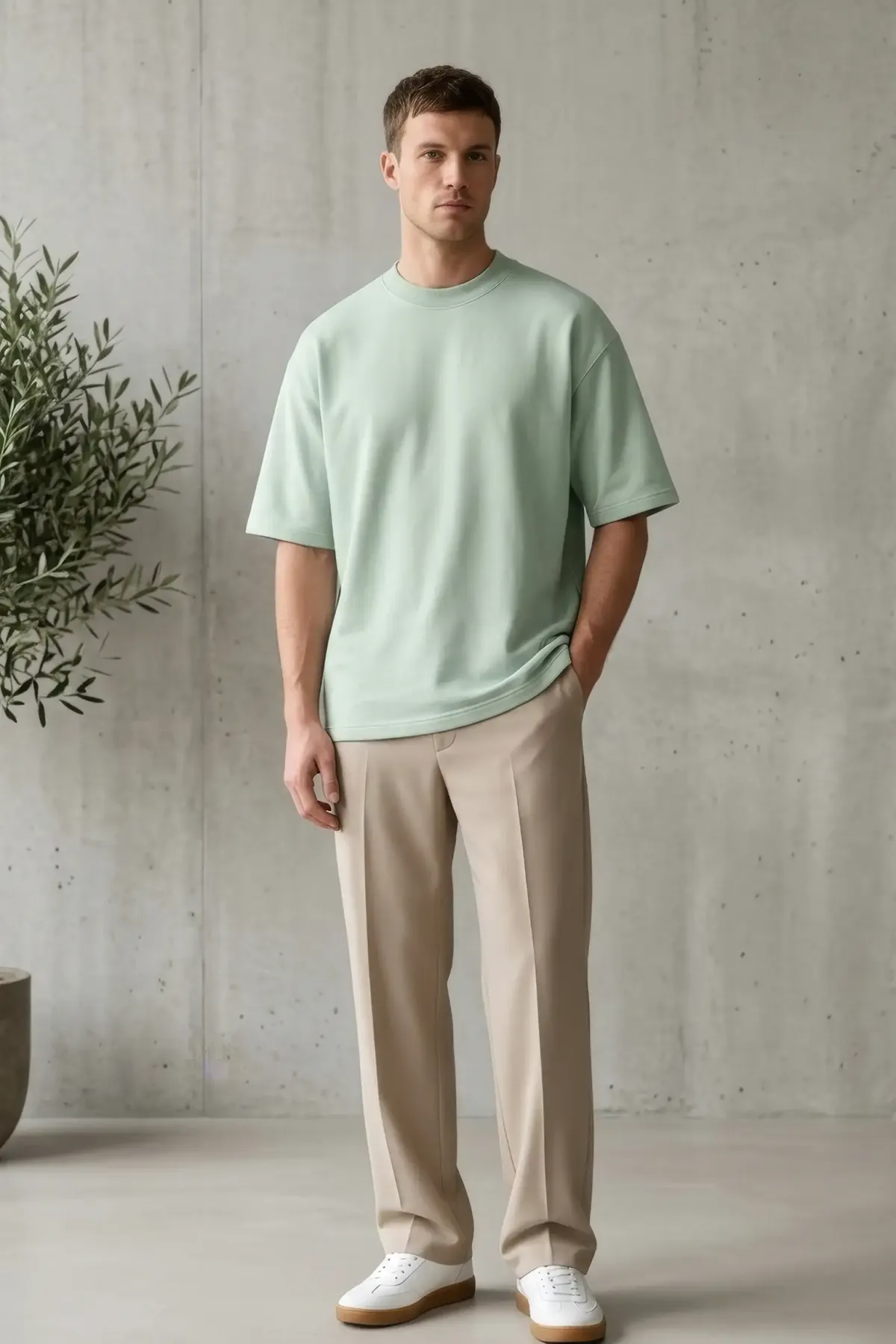 Signature Oversized in Light Green