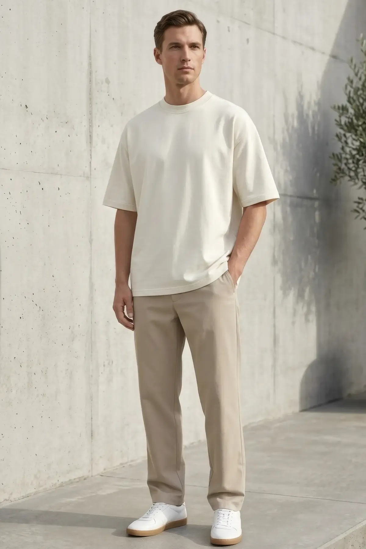 Signature Oversized in Off White