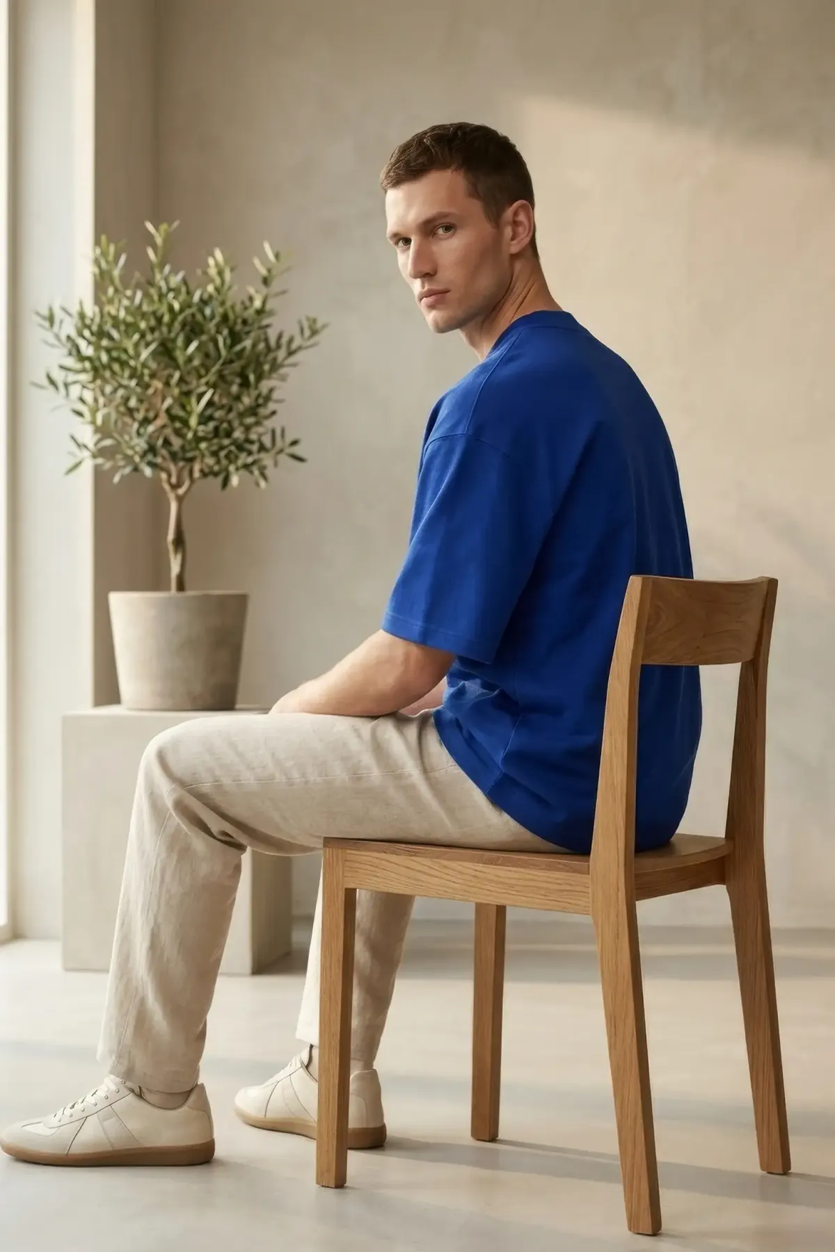 Signature Oversized in Royal Blue