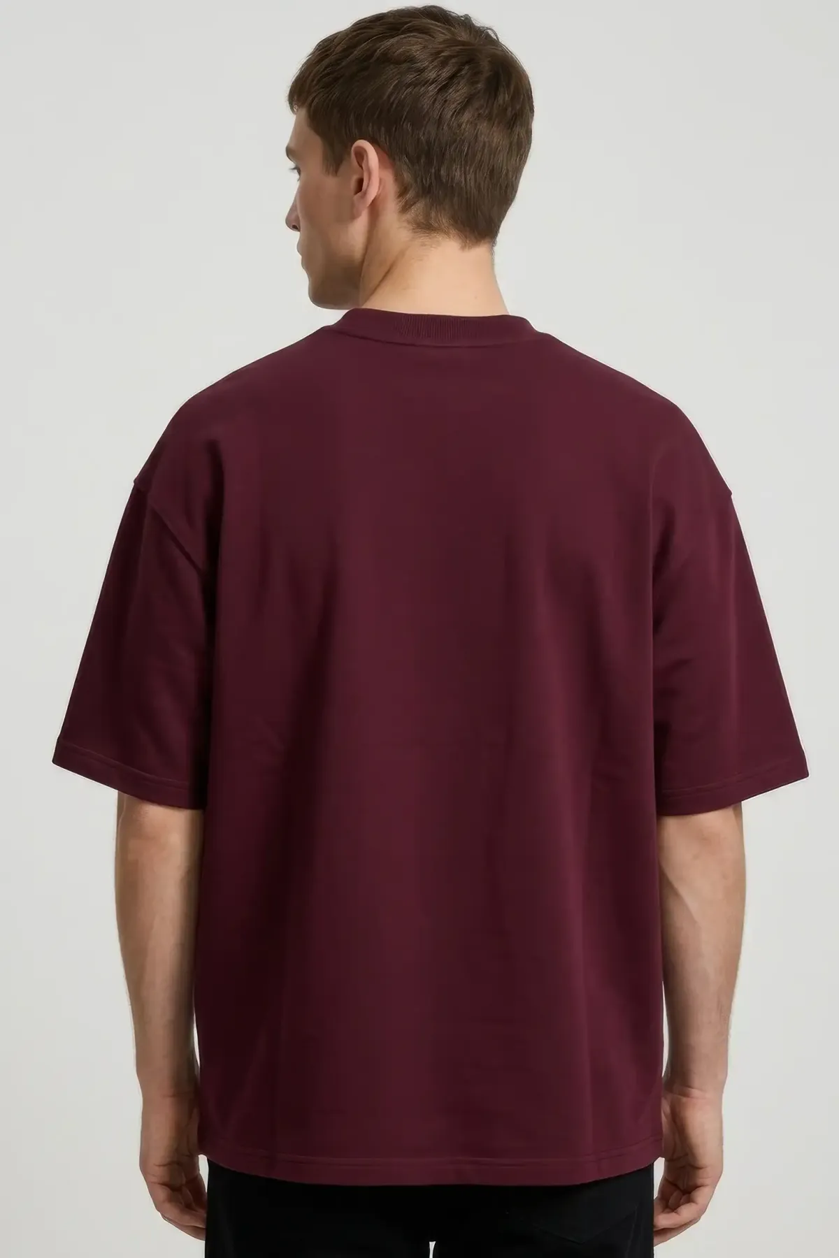 Signature Oversized in Wine, back