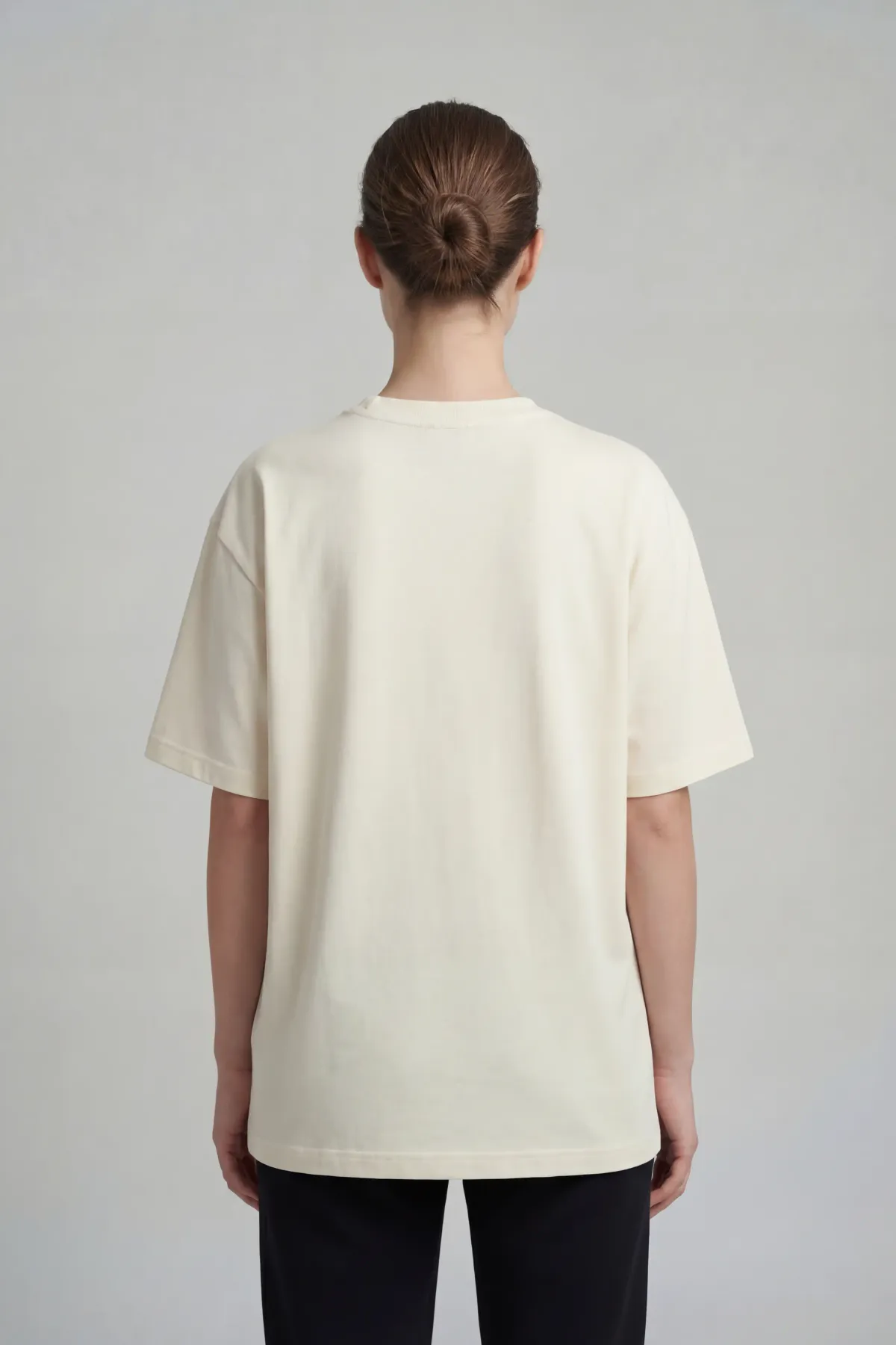 Signature Oversized in Off White, back